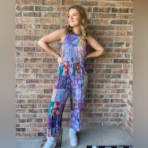 Thin Air Patched Jumpsuit - Size Small
